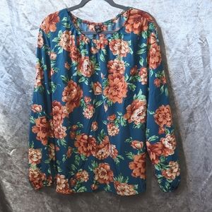 Emery Rose (Shein) 5xl Blouse with elastic cuffs and neckline